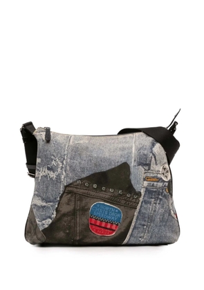 Christian Dior Pre-Owned 2001 Printed Denim Speedway crossbody bag - Blue