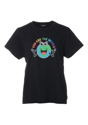 Balenciaga Pre-Owned 2019 world-print T-shirt - Black