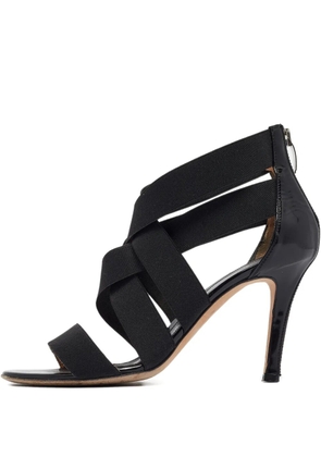 Sergio Rossi Vintage elastic-strap heeled sandals - Black