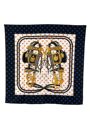 Hermès Pre-Owned 20th Century Brides de Gala Love Silk Scarf scarves - White