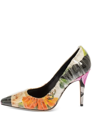 Jimmy Choo Pre-Owned x Off White 100mm Anne pumps - Orange