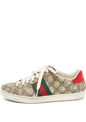 Gucci Pre-Owned GG-Supreme canvas sneakers - Neutrals