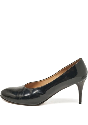 Chloé Pre-Owned round-toe leather pumps - Black