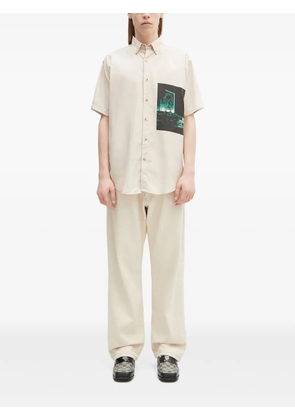 Aries graphic-print short-sleeve shirt - Neutrals