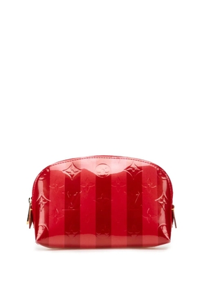 Louis Vuitton Pre-Owned 2011 Monogram Vernis Rayures Cosmetic pouch - Red