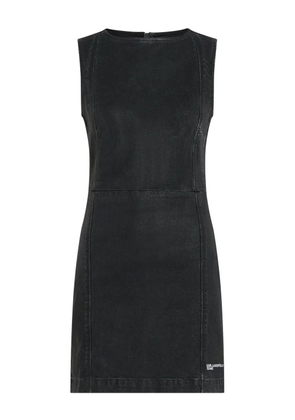 Karl Lagerfeld Jeans coated denim dress - Black