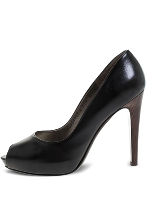 Ferragamo Pre-Owned 115mm leather pumps - Black