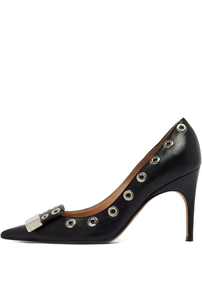 Sergio Rossi Vintage 90mm eyelet-embellished pumps - Black