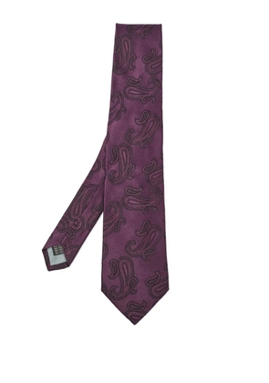 Ermenegildo Zegna Vintage paisley silk tie - Purple