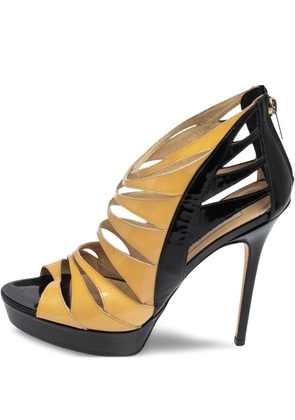 Jimmy Choo Pre-Owned 125mm leather sandals - Black