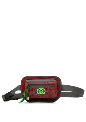 Gucci Pre-Owned 2016-2025 GG Nylon and Rubber belt bag - Red