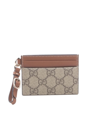 Gucci Pre-Owned 2020s GG-pattern card holder - Neutrals