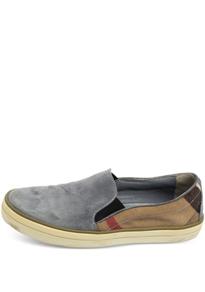 Burberry Pre-Owned suede slip-on sneakers - Blue