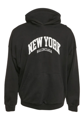 Balenciaga Pre-Owned logo-print hoodie - Black