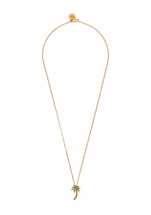 Palm Angels Palm Tree pendant necklace - Green