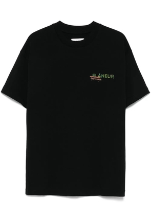 FLÂNEUR Lanterns Of Love-print T-shirt - Black