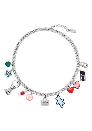 Marc Jacobs Sticker Charm necklace - Silver