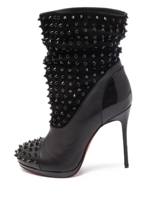 Christian Louboutin Pre-Owned 100mm spike-studded boots - Black