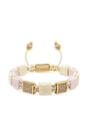 Nialaya Jewelry Ceramic Flatbead bracelet - Neutrals