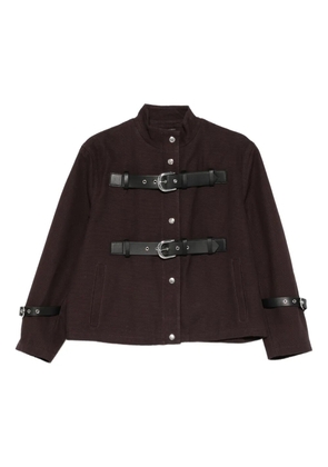 Gimaguas buckle-strap jacket - Brown
