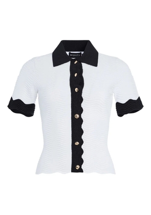 Retrofete Lyric wave-scallop top - White