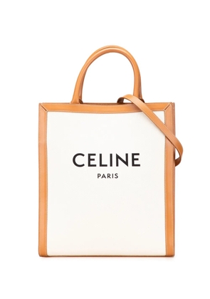 Celine Pre-Owned 2021 Small Canvas Vertical Cabas satchel - Brown