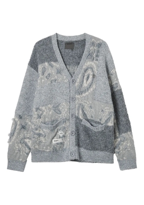 Musium Div. V-neck cardigan - Grey