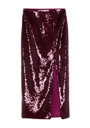 Roland Mouret sequin-embellished skirt - Purple