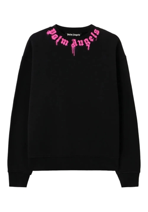 Palm Angels logo crew-neck sweatshirt - Black
