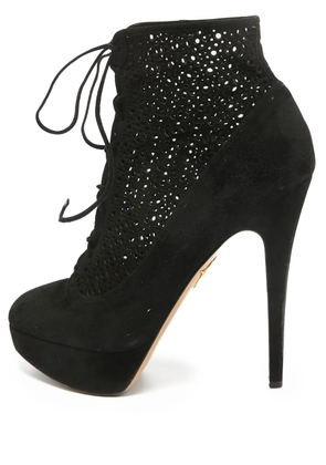 Charlotte Olympia pre-owned 150mm stiletto ankle boots - Black