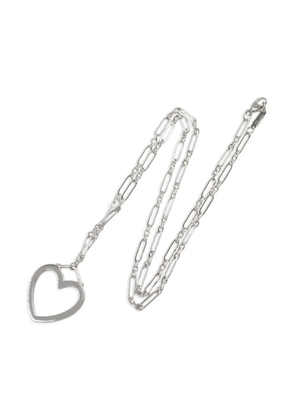 Tiffany & Co. Pre-Owned 2010s 18K white gold large sentimental heart necklace - Silver