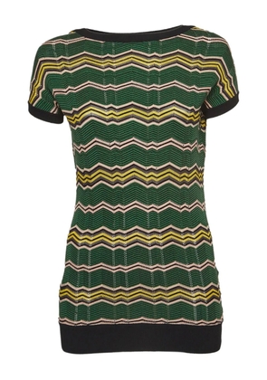 Missoni Pre-Owned zigzag-knit top - Green