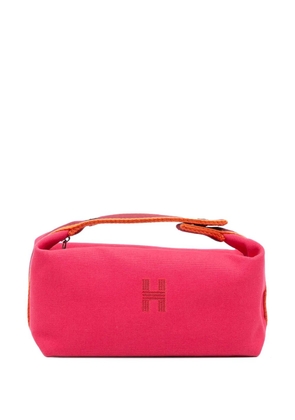Hermès Pre-Owned 2021-2025 Small Canvas Bride A Brac Case vanity bag - Pink