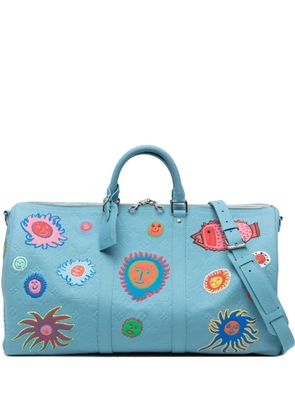 Louis Vuitton Pre-Owned x Yayoi Kusama Keepall 50 duffle bag - Blue