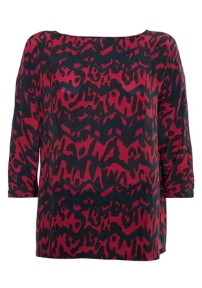 Missoni Pre-Owned abstract-print three-quarter sleeve top - Red