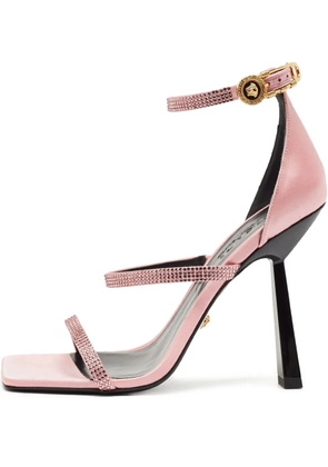 Versace Pre-Owned satin heeled sandals - Pink