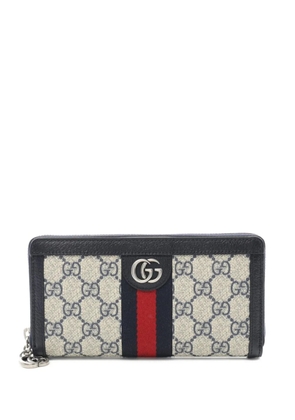 Gucci Pre-Owned 2020s Ophidia GG Supreme canvas zip wallet - Black