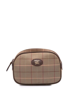 Burberry Pre-Owned 20th Century Vintage Check Canvas clutch bag - Brown