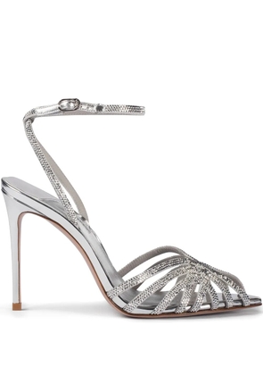 Le Silla 110mm Embrace sandals - Silver