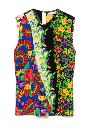 Versace Pre-Owned 1990s floral-print blouse - Black