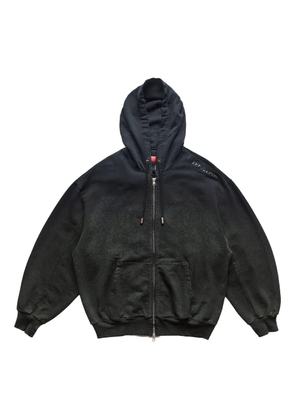 Eckhaus Latta zip-up hoodie - Blue