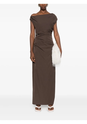 SIR. Sol off-shoulder maxi dress - Brown
