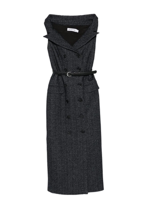 Self-Portrait double-breasted belted midi dress - Blue