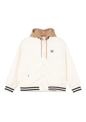 CHOCOOLATE logo-embroidered bomber jacket - Neutrals