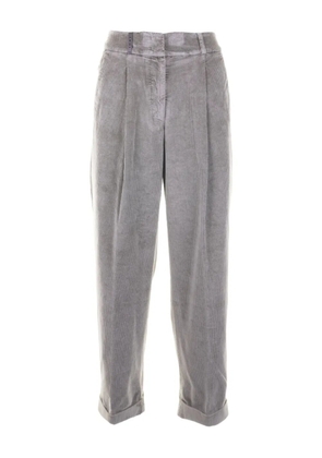 Peserico corduroy cuffed trousers - Grey