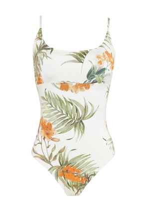 Brigitte Emilly floral-print swimsuit - White