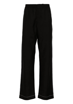 Prada straight silk trousers - Black