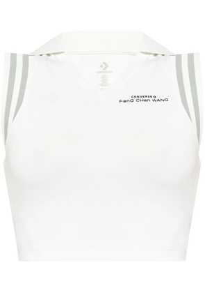 Converse x Feng Chen Wang flocked-logo polo shirt - White