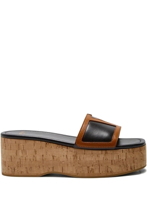 Valentino Garavani Viva Superstar cork platform sandals - Black