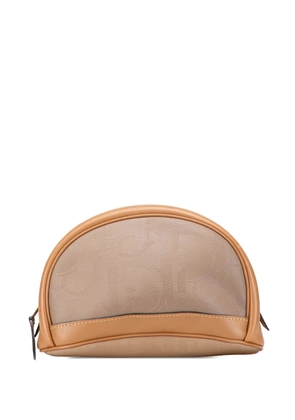 Christian Dior Pre-Owned 20th Century Coated Canvas and Leather Cosmetic pouch - Brown